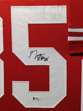 FRAMED SAN FRANCISCO 49ERS GEORGE KITTLE AUTOGRAPHED SIGNED JERSEY BECKETT COA