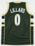 Damian Lillard Signed Milwaukee Bucks Jersey (Beckett) 7xNBA AllStar Point Guard