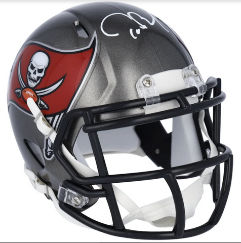 TOM BRADY Autographed Tampa Bay Buccaneers Mini Speed Helmet FANATICS