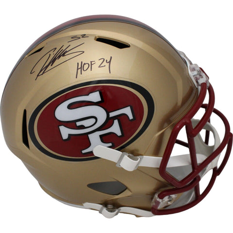 Patrick Willis Autographed San Francisco 49ers TB F/S Helmet HOF Beckett 45775