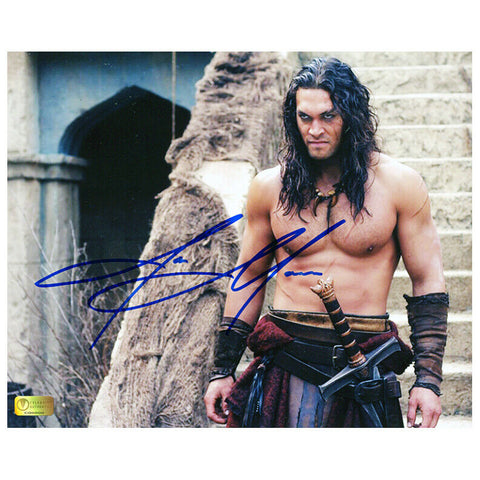 Jason Momoa Autographed 2011 Conan the Barbarian Cimmeron Revenge 8x10 Photo