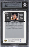 Spurs Emanuel Ginobili Authentic Signed 2003 Upper Deck MVP #167 Card BAS Slab