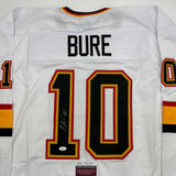 Autographed/Signed Pavel Bure Vancouver White Hockey Jersey JSA COA