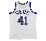 Dirk Nowitzki Signed Dallas Mavericks Nike Swingman '98 White NBA Jersey