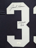 FRAMED PENN STATE PSU NITTANY LIONS JACK HAM AUTOGRAPHED INSCRIBED JERSEY JSA