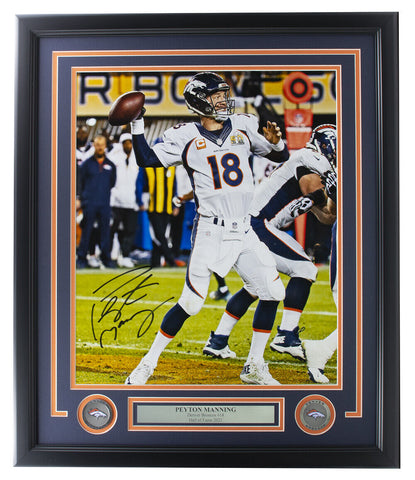 Peyton Manning Denver Broncos Signed Framed 16x20 Photo Fanatics