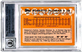 Roberto Alomar Signed 1988 Topps Update #4 Trading Card Grade 10 BAS 44496