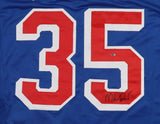 Mike Richter Signed Rangers Jersey (OKAuthentics) 1994 Stanley Cup Champs Goalie