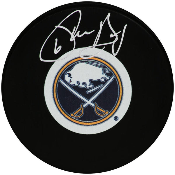 Phil Housley Signed Buffalo Sabres Logo Hockey Puck - (SCHWARTZ SPORTS COA)