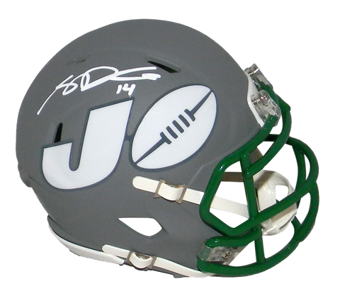 SAM DARNOLD AUTOGRAPHED SIGNED NEW YORK JETS AMP SPEED MINI HELMET BECKETT