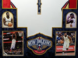 FRAMED IN SUEDE NEW ORLEANS PELICANS ZION WILLIAMSON SIGNED JERSEY FANATICS HOLO