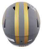49ers George Kittle Signed Slate Full Size Speed Rep Helmet BAS Witnessed