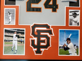 Willie Mays Signed San Francisco Giants 35x43 Framed Jersey (Mays Hologram)