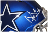 Dak Prescott Autographed Flash Speed Authentic Cowboys Helmet Beckett 36052