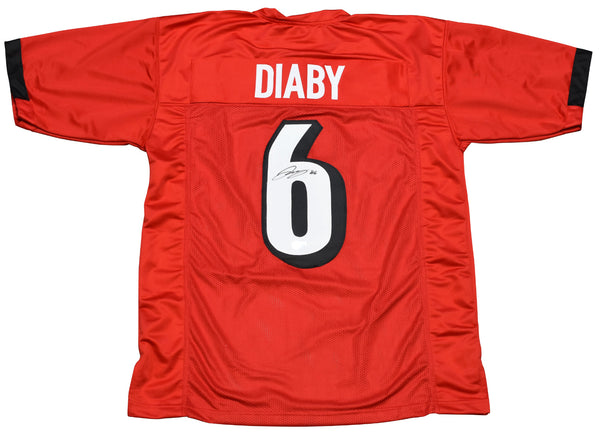 YAYA DIABY AUTOGRAPHED LOUISVILLE CARDINALS #6 RED JERSEY BECKETT