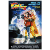 Michael J. Fox, Christopher Lloyd Cast Autographed Back to the Future II Poster