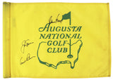 (3) Nicklaus, Palmer & Player Signed Augusta National Golf Club Flown Flag BAS