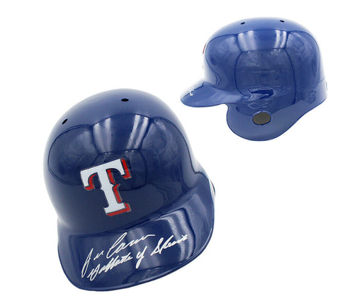 Jose Canseco Signed Texas Rangers Rawlings Current MLB Helmet w- "Godfather of "