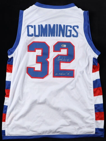 Terry Cummings Signed DePaul Blue Demons Jersey Inscrbd All American 82/ Beckett