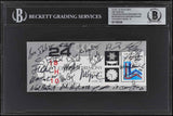 1980 USA Hockey (20) Signed Closing Ceremony Ticket February 24 BAS Auto 10