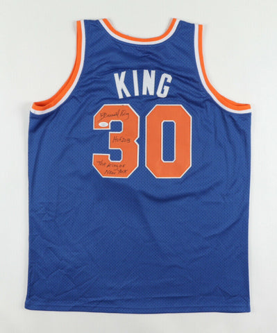 Bernard King Signed New York Knicks Jersey (JSA COA) 4xNBA All Star Forward