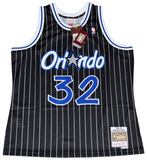 SHAQUILLE O'NEAL SIGNED ORLANDO MAGIC #32 MITCHELL & NESS BLACK JERSEY BECKETT