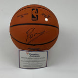 Autographed/Signed KRISTAPS PORZINGIS Mini Spalding Basketball Fanatics COA Auto