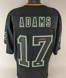 Davante Adams Signed Green Bay Packers Blackout Jersey (Beckett Holo) All Pro WR