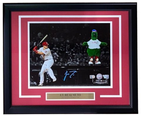 JT Realmuto Signed Framed 11x14 Philadelphia Phillies Photo w/ Phanatic Fanatics