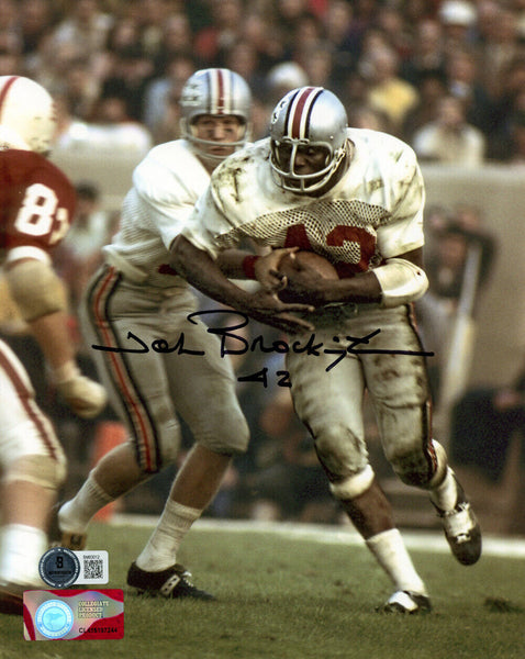 John Brockington Autographed Ohio State Buckeyes 8x10 Photo Beckett 47278