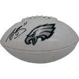 AJ Brown Autographed Philadelphia Eagles Logo Football Beckett 44973