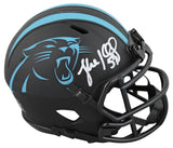 Panthers Luke Kuechly Authentic Signed Eclipse Speed Mini Helmet w/ Case BAS Wit