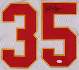 Christian Okoye Signed Kansas City Chiefs Jersey (JSA) 1989 NFL Rushing Leader