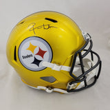 ROMAN WILSON SIGNED PITTSBURGH STEELERS FS FLASH SPEED REPLICA HELMET BECKETT QR