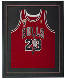 Michael Jordan Signed Framed Painted Chicago Bulls Mr June Basketball Jersey UDA