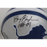 Barry Sanders Autographed Detroit Lions VSR4 Mini Helmet HOF Beckett 46593