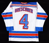 Ron Greschner Signed New York Rangers Jersey "NY Rangers Captain 86/87"/ JSA COA