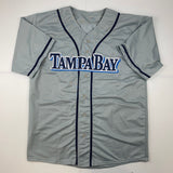 Autographed/Signed Randy Arozarena Tampa Bay Grey Jersey Beckett BAS COA