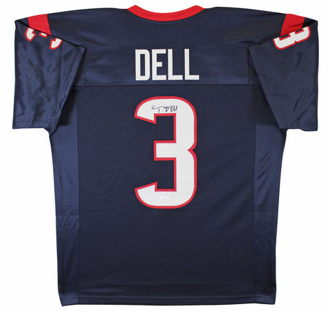 Tank Dell Authentic Signed Navy Pro Style Jersey Autographed JSA