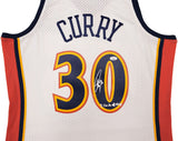 WARRIORS STEPHEN CURRY AUTOGRAPHED M&N 2009-10 JERSEY DO ALL THINGS JSA 235509