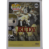 Rudy Ruettiger Autographed/Signed Notre Dame Funko Pop! 699 Beckett 48799