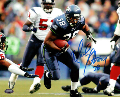 MACK STRONG AUTOGRAPHED SIGNED 8X10 PHOTO SEATTLE SEAHAWKS MCS HOLO 97725