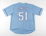 Brady Singer Signed Royals Jersey (Beckett Holo) Kansas City's 1st Rnd Pck 2018