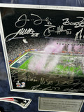 New England Patriots Super Bowl XLIX Signed Auto Framed Photo Brady JSA Fanatics