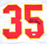 Christian Okoye Autographed White Pro Style Jersey - Beckett W Hologram *Black