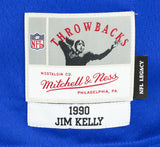 Jim Kelly Signed Buffalo Bills Blue Mitchell & Ness Football Jersey JSA ITP