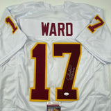 Autographed/Signed Charlie Ward 93 Heisman Florida State White Jersey JSA COA