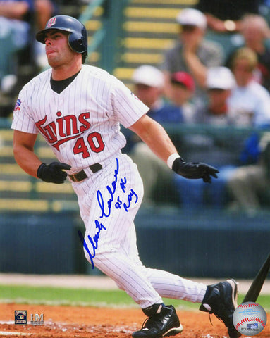 Marty Cordova Signed Minnesota Twins 8x10 Photo w/95 AL ROY - (SCHWARTZ COA)