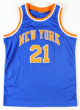 Charlie Ward Signed New York Knicks Jersey JSA COA/ Florida State Heisman Trophy