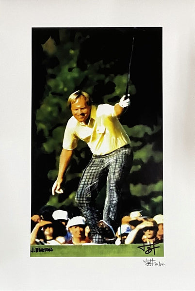 Jack Nicklaus 12x18 1986 Masters Lithograph Signed By Joshua Barton